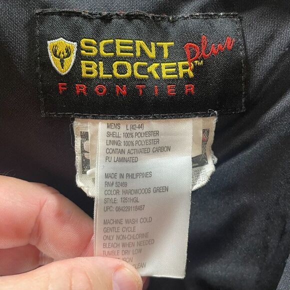 Scent Blocker Plus Frontier Jacket Mens Large Camo Hooded Hunting Real Tree Camo - Picture 7 of 13